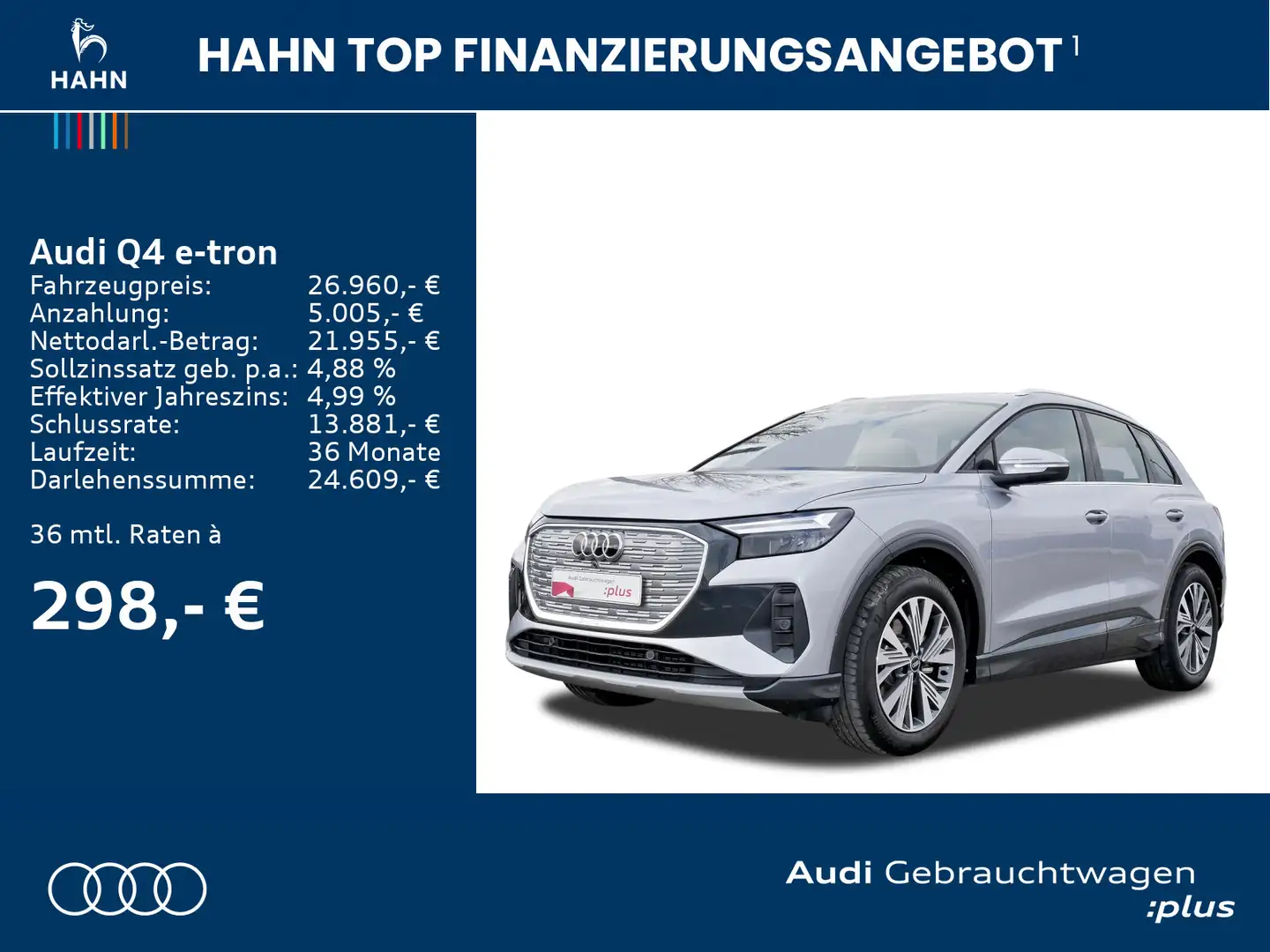 Audi Q4 e-tron 35 Advanced Pano LED GRA Navi Virtual Silber - 2