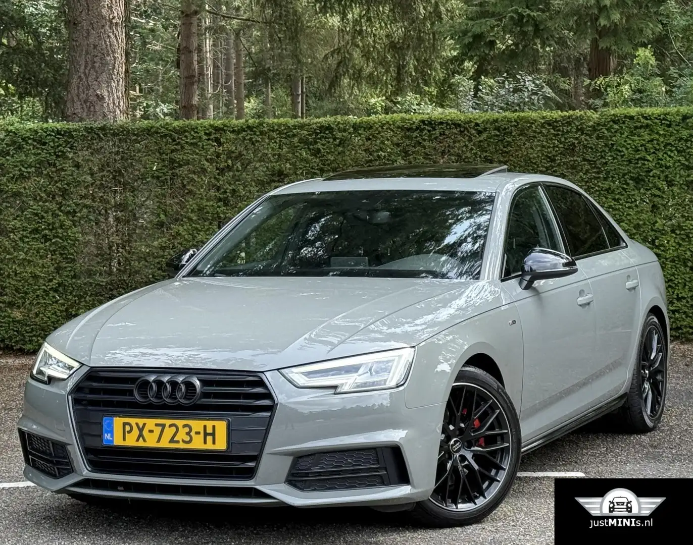 Audi A4 1.4 TFSI S-Line black ed AUT LEDER NAVI QUANTUMGRA Gris - 1