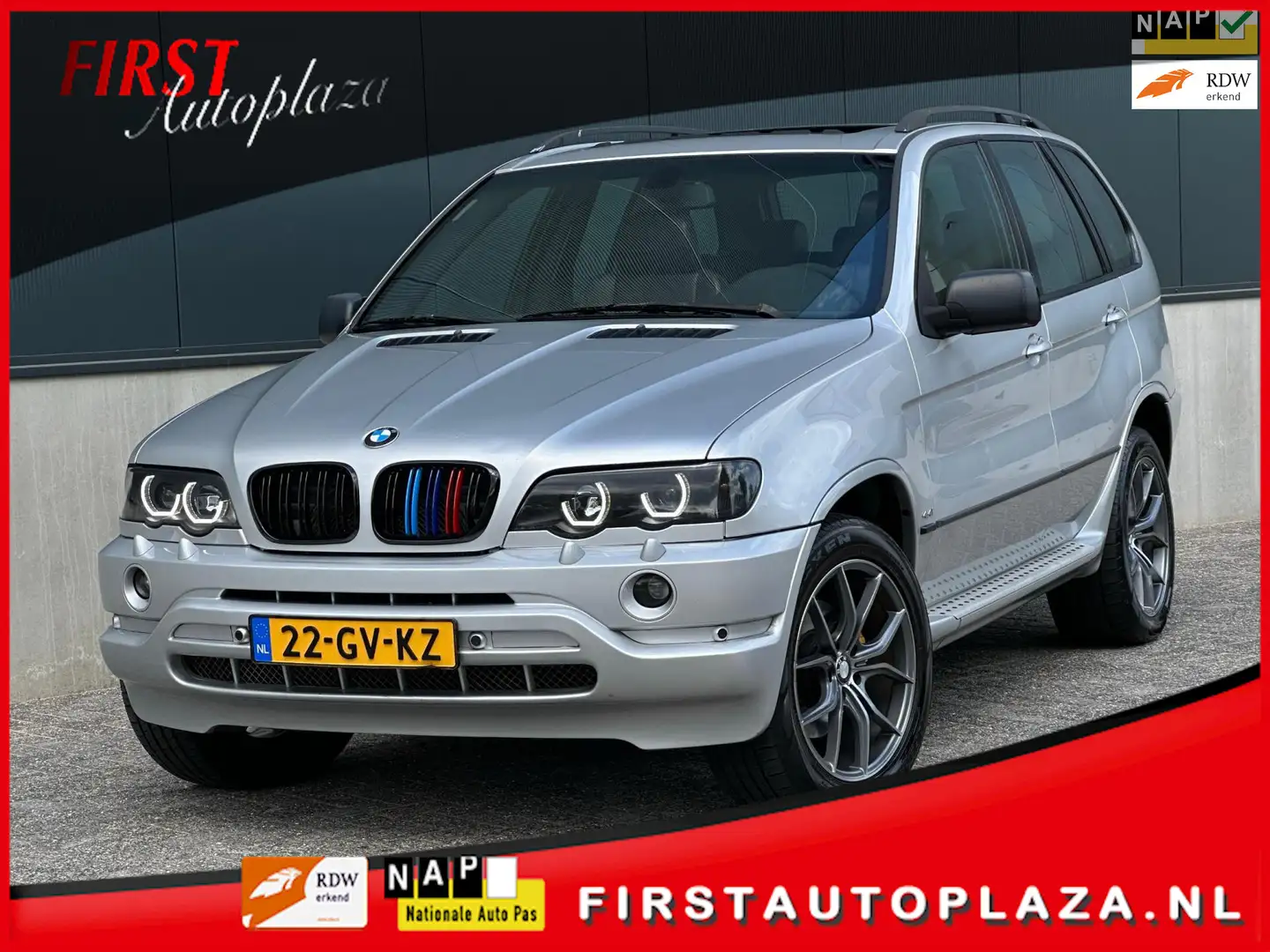 BMW X5 4.4i Executive CARPLAY/NAVI/MEMORY/OPEN-DAK | NETT Grijs - 1