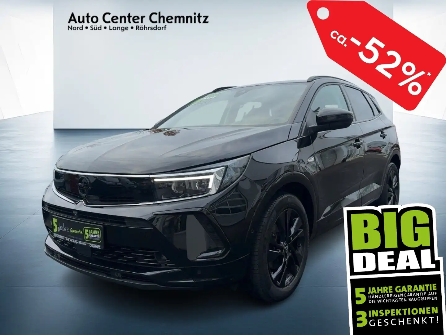 Opel Grandland AT8 GS Line Matrix/Alcantara/Navi/Kam Schwarz - 1