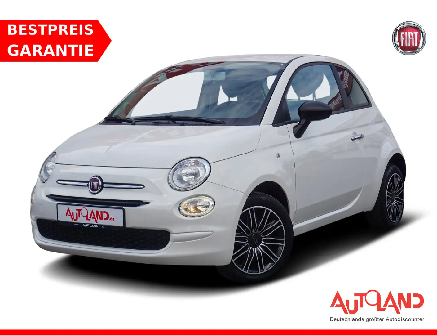 Fiat 500 1.2 8V Klima Einparkhilfe Bluetooth Blanc - 1