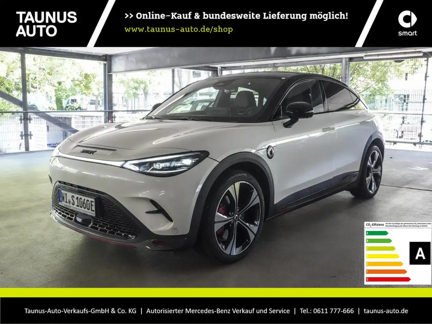 smart #3 BRABUS-LED-HUD-PANO-LEDER-MEMORY-SOUND-KAM Blanco - 1