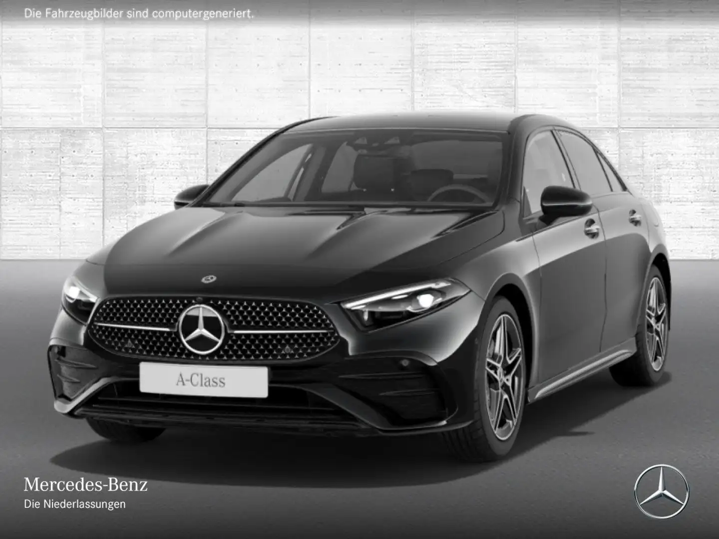 Mercedes-Benz A 220 d Lim AMG+NIGHT+PANO+360°+AHK+MULTIBEAM+HUD Negro - 2