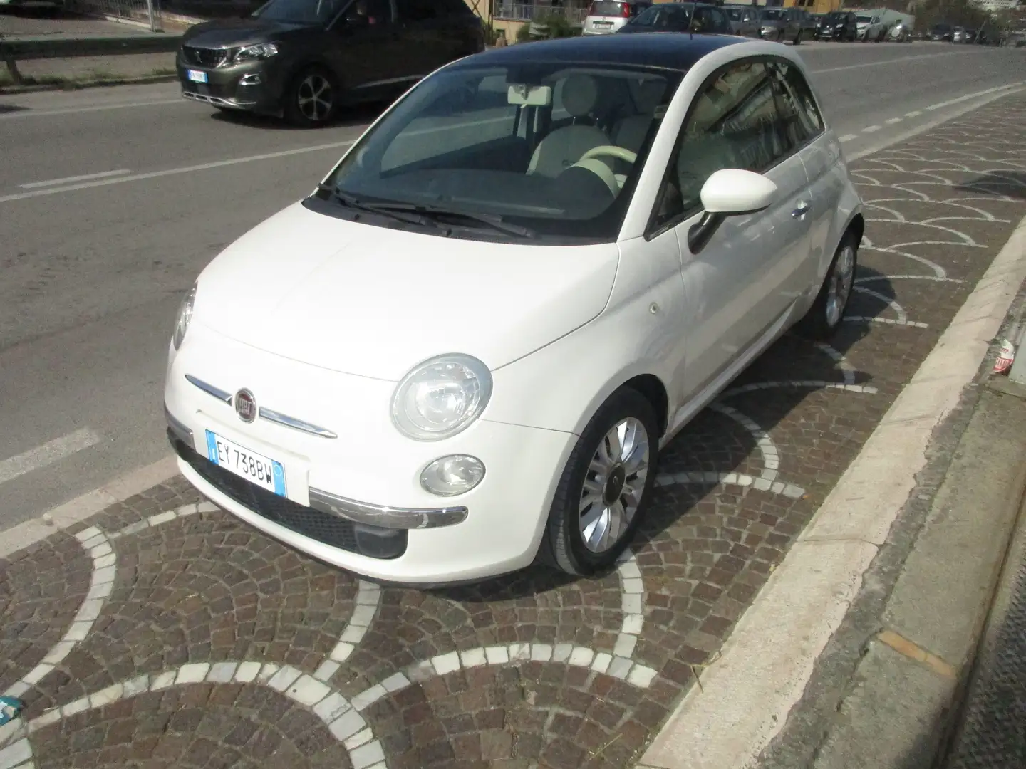Fiat 500 1.3 mjt 16v Lounge 95cv my14 full opt garantita Bianco - 1