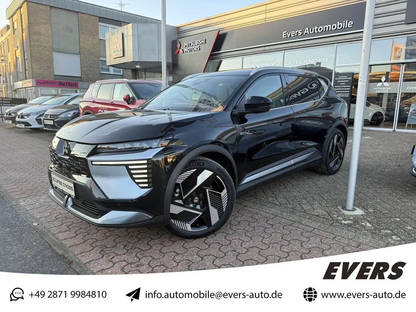 Mitsubishi Eclipse Cross 87 kWh 22kW Diamant Top *Pano*LED Zwart - 1