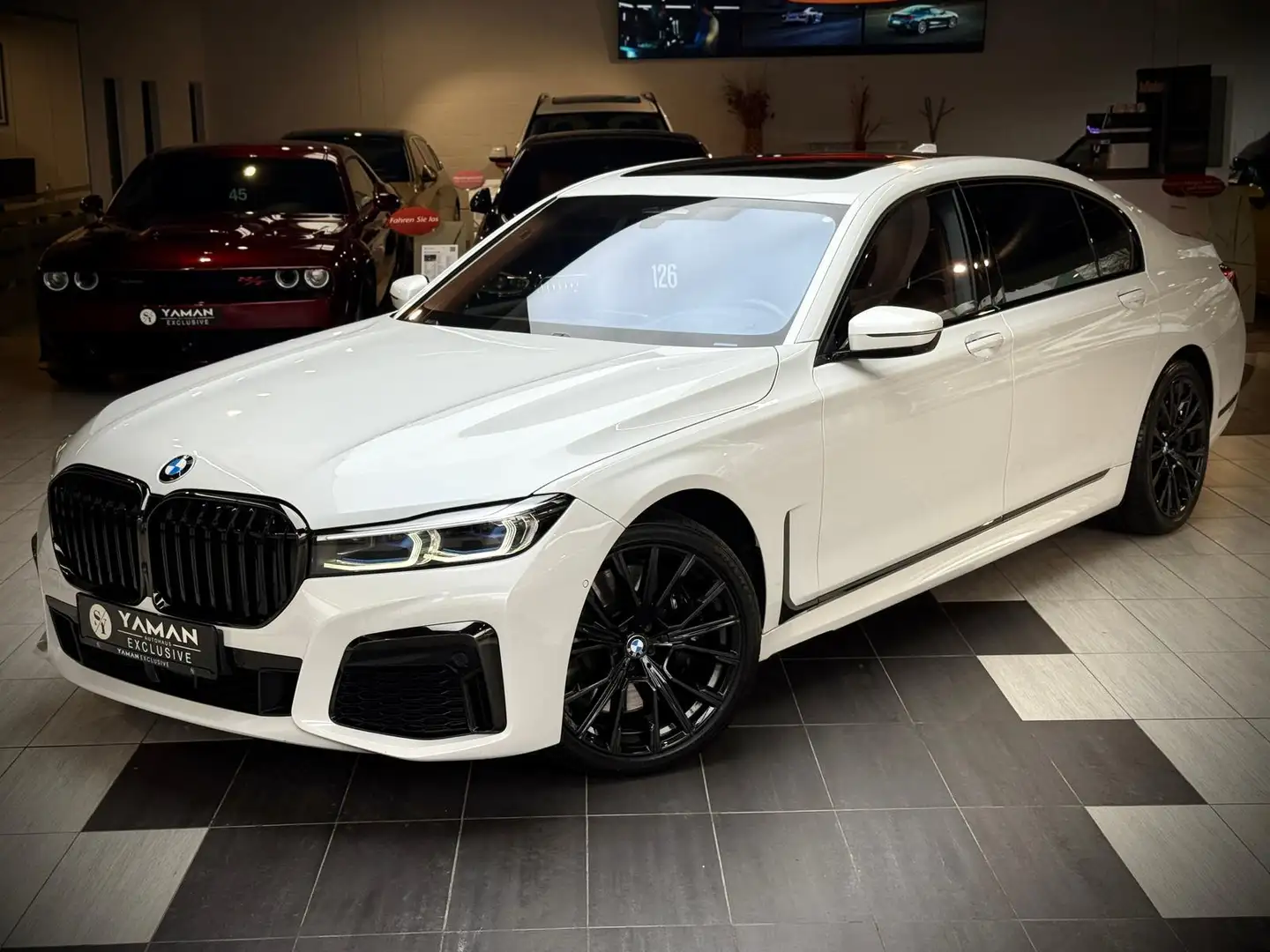 BMW 740 dL Lang M Sport*Lounge*Tisch*3xTV*B&W*100%Vol Bianco - 1