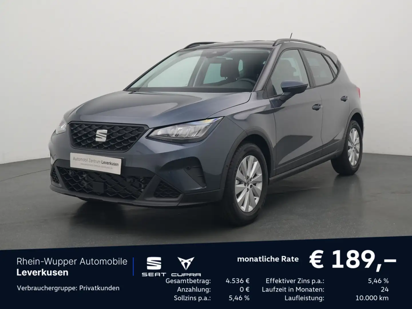 SEAT Arona 1.0 TSI Style NAVI AHK ACC FACEL. LED Gris - 1