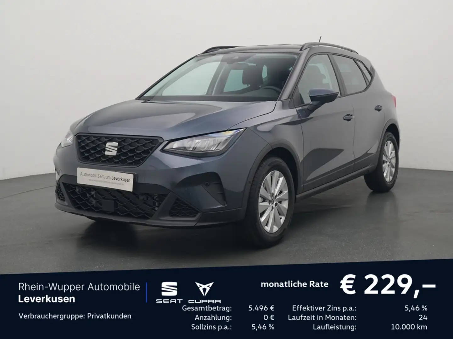 SEAT Arona 1.0 TSI Style NAVI AHK ACC FACEL. LED Gris - 1