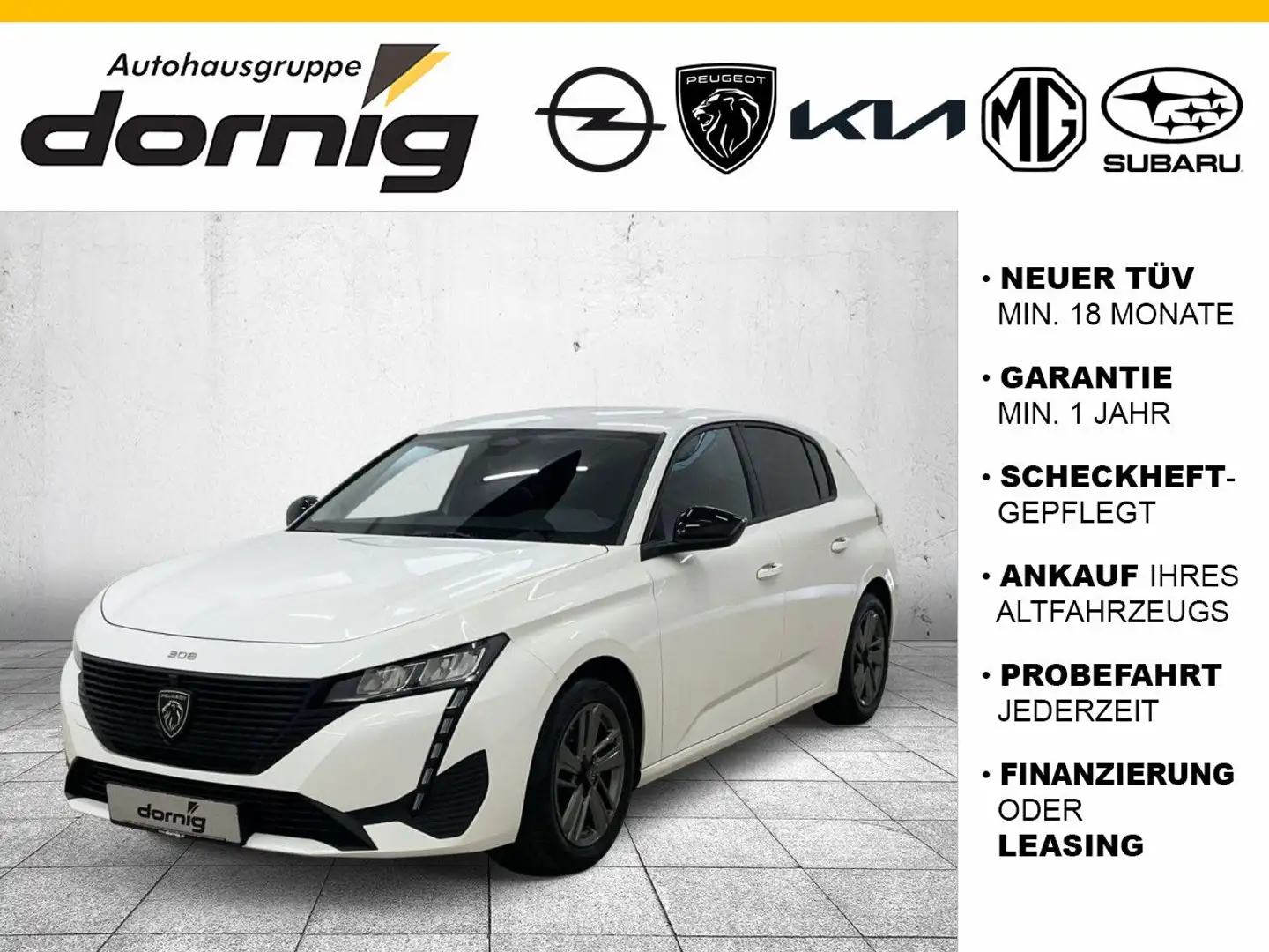 Peugeot 308 ActivePack PureTech 130, EPH Weiß - 1