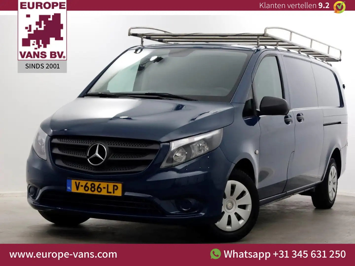 Mercedes-Benz Vito 114 CDI 136pk XL Extra Lang Airco/Navi/Camera 2x S Blauw - 1