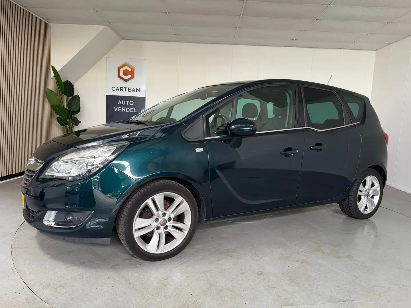 Opel Meriva 1.4 Turbo Cosmo Airco, Navigatie, Trekhaak, LMV Groen - 1