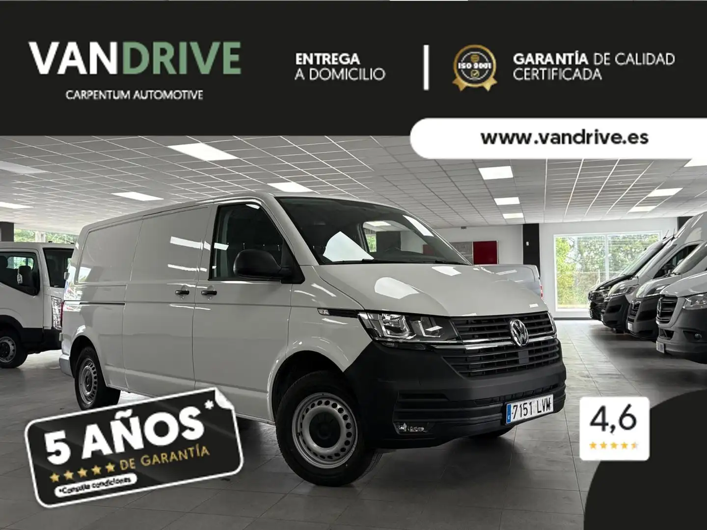 Volkswagen Transporter FURGÓN ABT E-TRANSPORTER 6.1 LARGO Blanc - 1