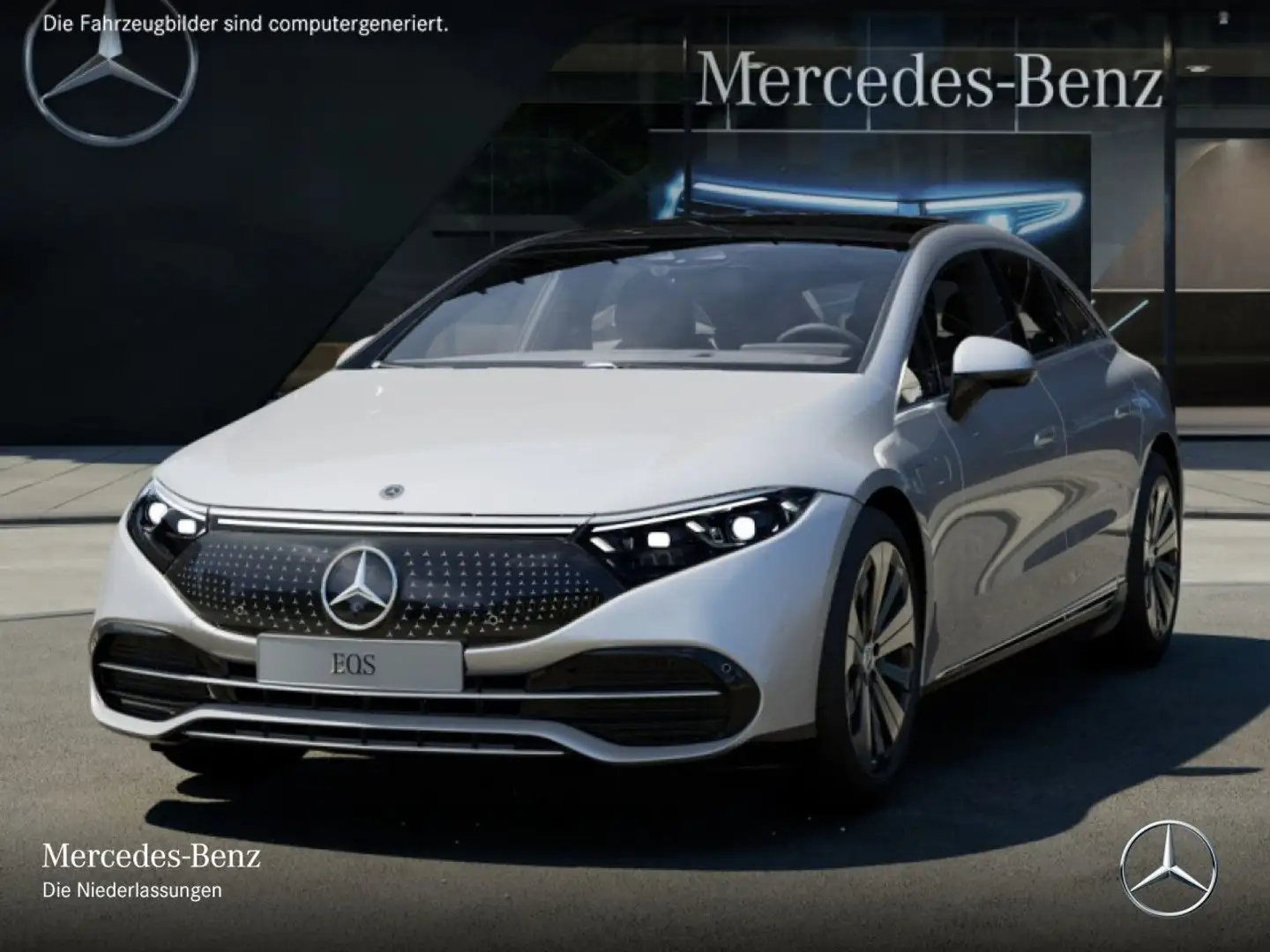 Mercedes-Benz EQS 450 Avantgarde Fahrass WideScreen Pano Distr. Argent - 2