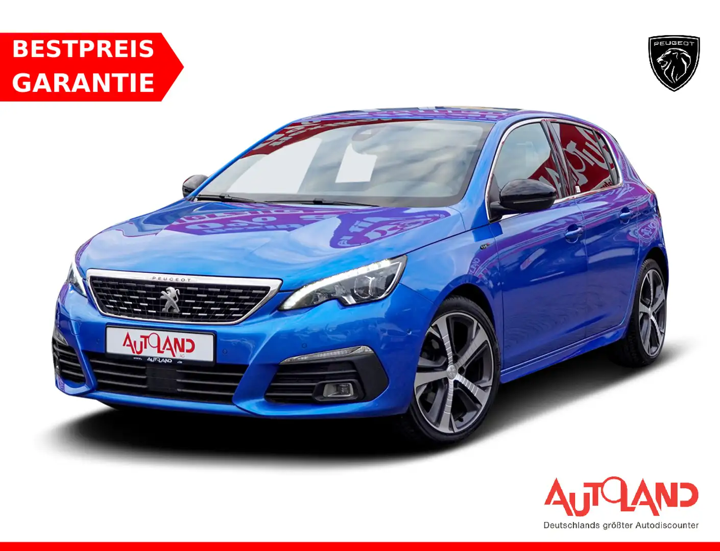 Peugeot 308 1.2 PureTech 130 GT-Pack LED ACC Soundsystem Blau - 1