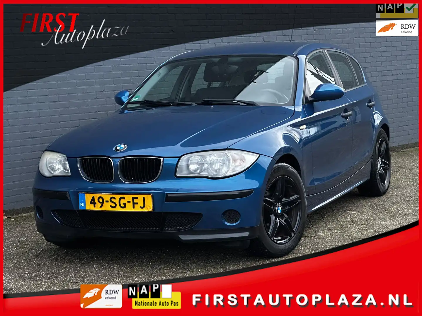 BMW 116 1-serie 116i 5-DEURS AIRCO/LM-VELGEN | NETTE AUTO Blauw - 1