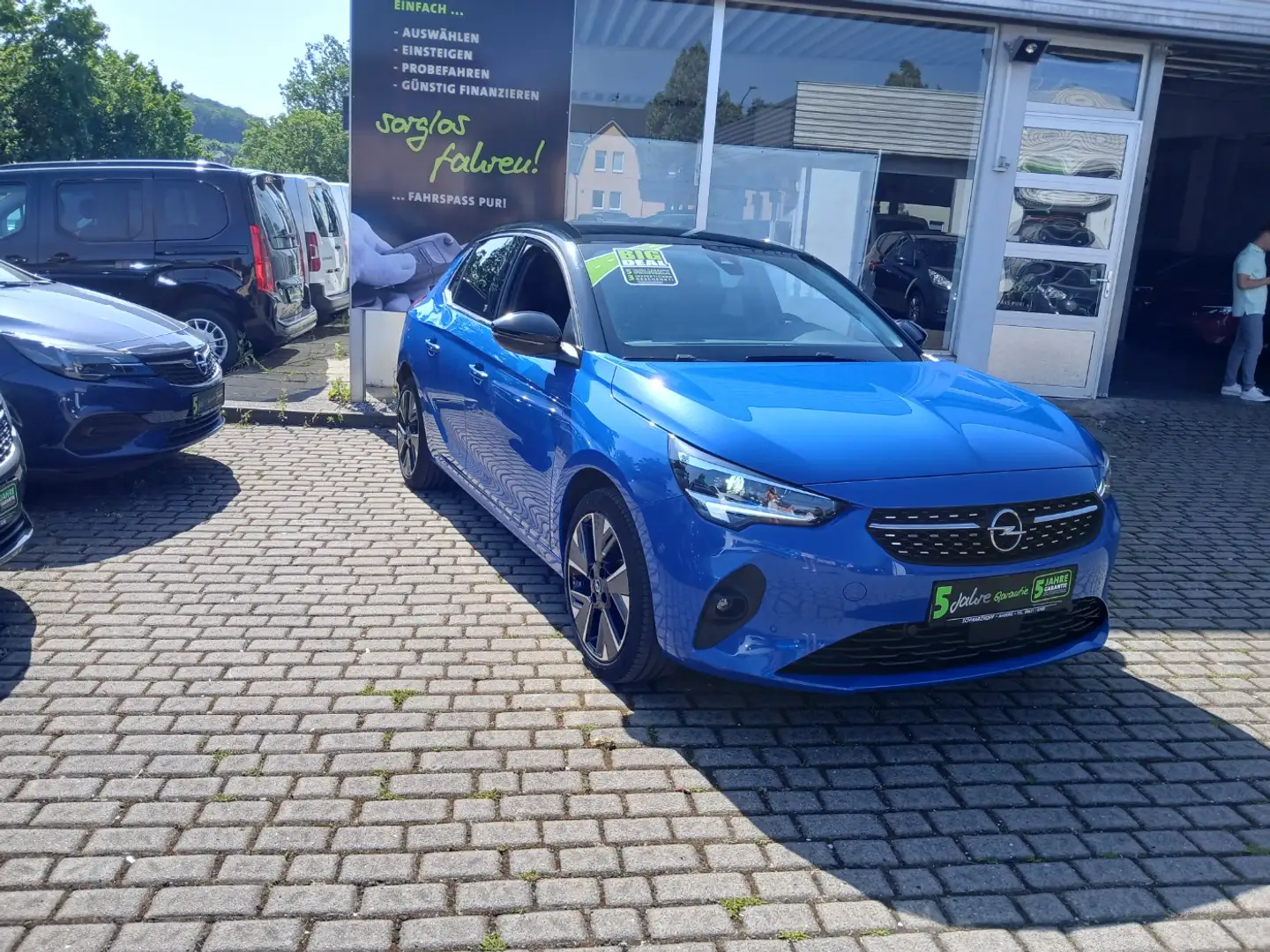 Opel Corsa-e F Winterpaket,Parkpilot,USB,Klima Blau - 2