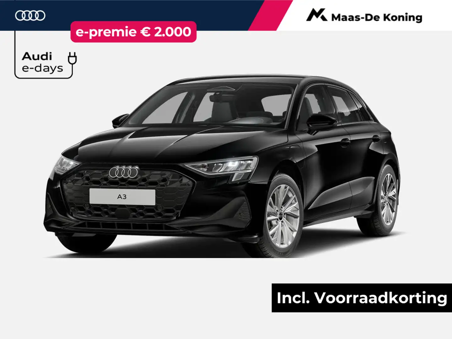 Audi A3 Sportback 40 TFSI e Pro Line 204 PK · Hold assist Zwart - 1