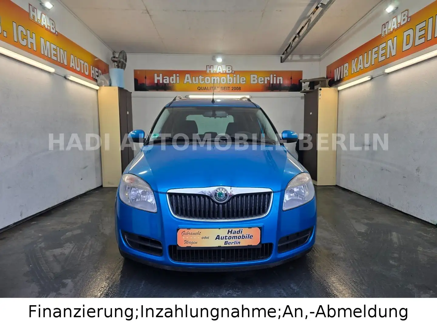 Skoda Roomster Style Plus/1.4MPI/Zahnr. Neu/1.Hand Blau - 2