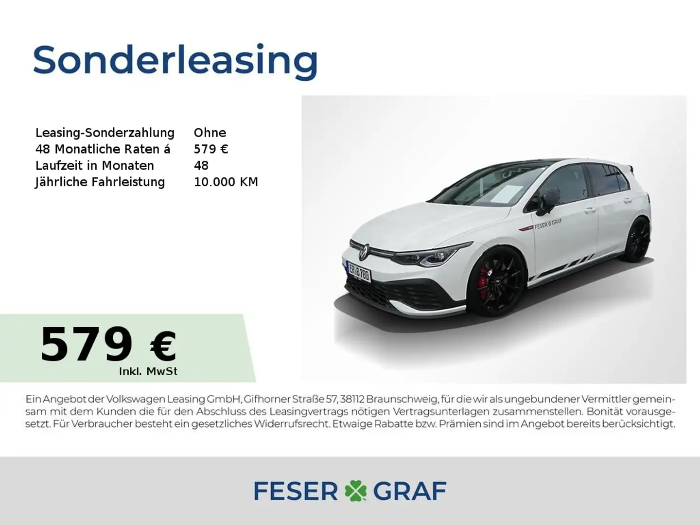 Volkswagen Golf 8 GTI Clubsport 2.0 TSI DSG ABT Black HuD Weiß - 1