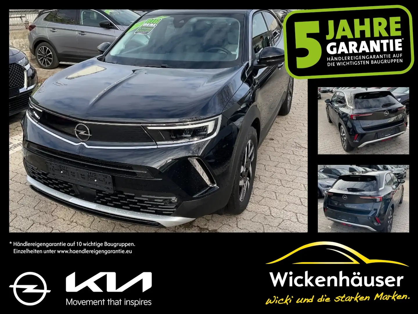 Opel Mokka e- Elegance FLA SpurH LM KAM LED KlimaA Noir - 1