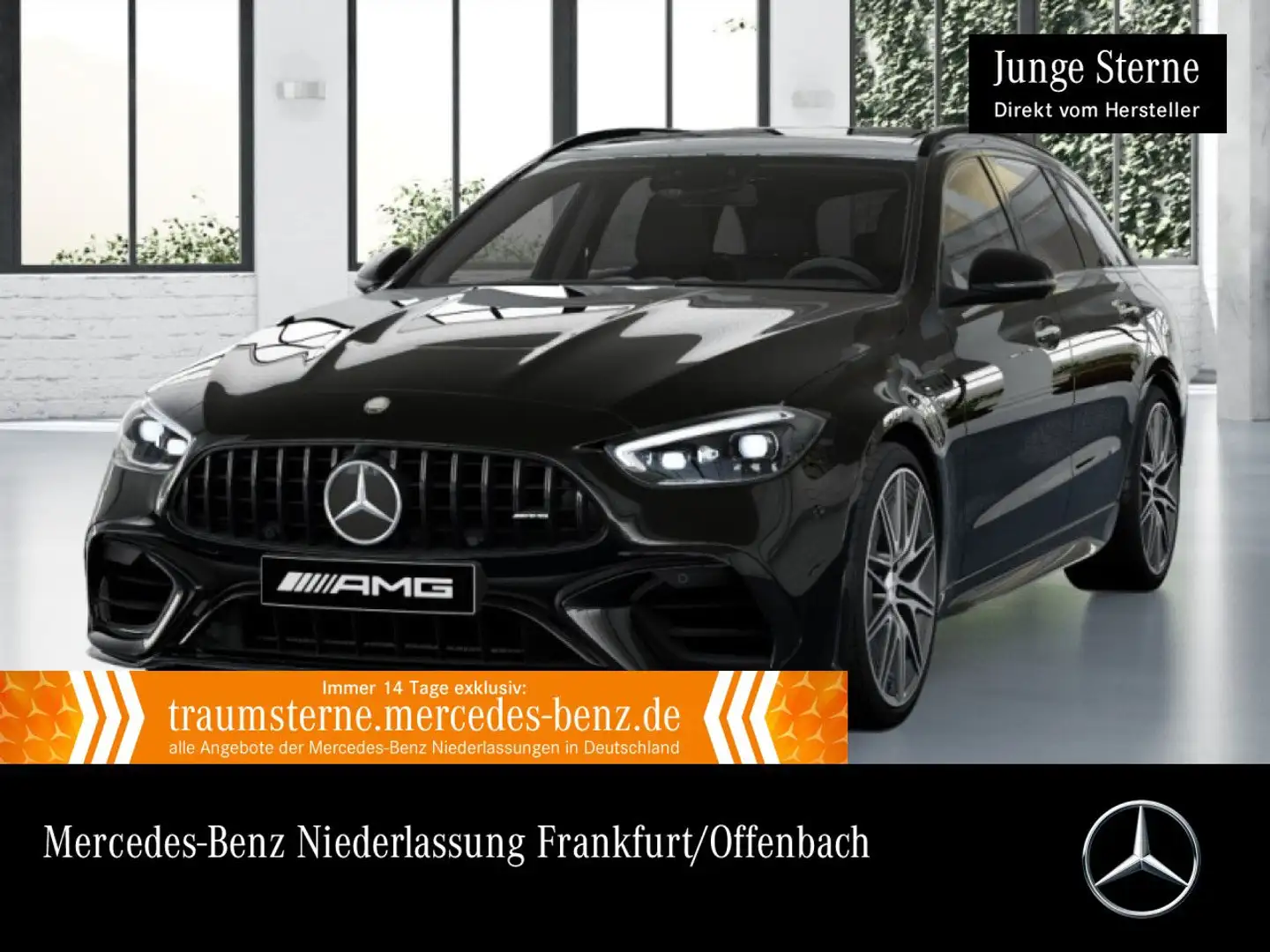 Mercedes-Benz C 63 AMG C 63 S E NIGHT+DRIVERS+PANO+BURMESTER+KEYLESS+9G Schwarz - 1