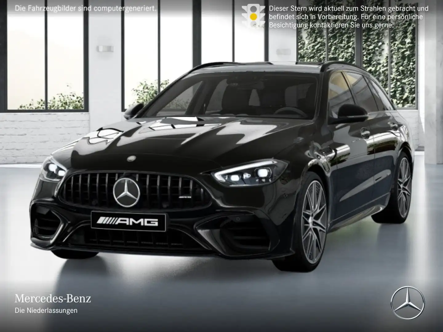 Mercedes-Benz C 63 AMG C 63 S E NIGHT+DRIVERS+PANO+BURMESTER+KEYLESS+9G Schwarz - 2