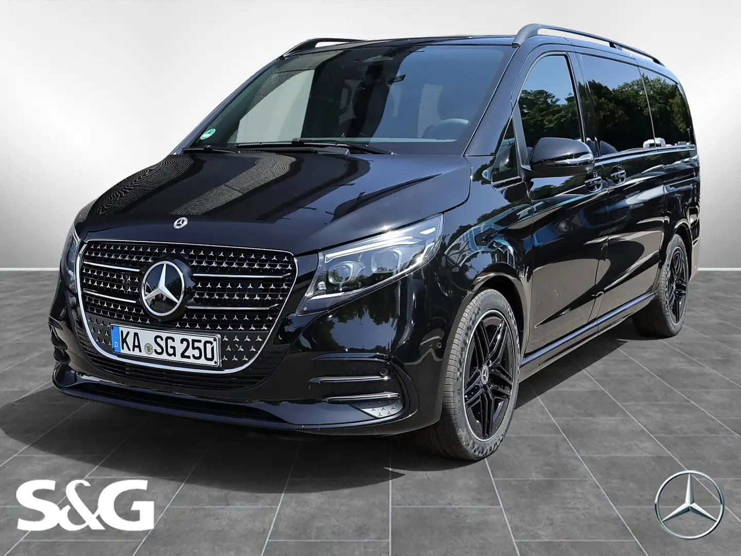 Mercedes-Benz V 250 d AVANTGARDE lang AMG AHK+360°+MBUX+M-LED Noir - 1