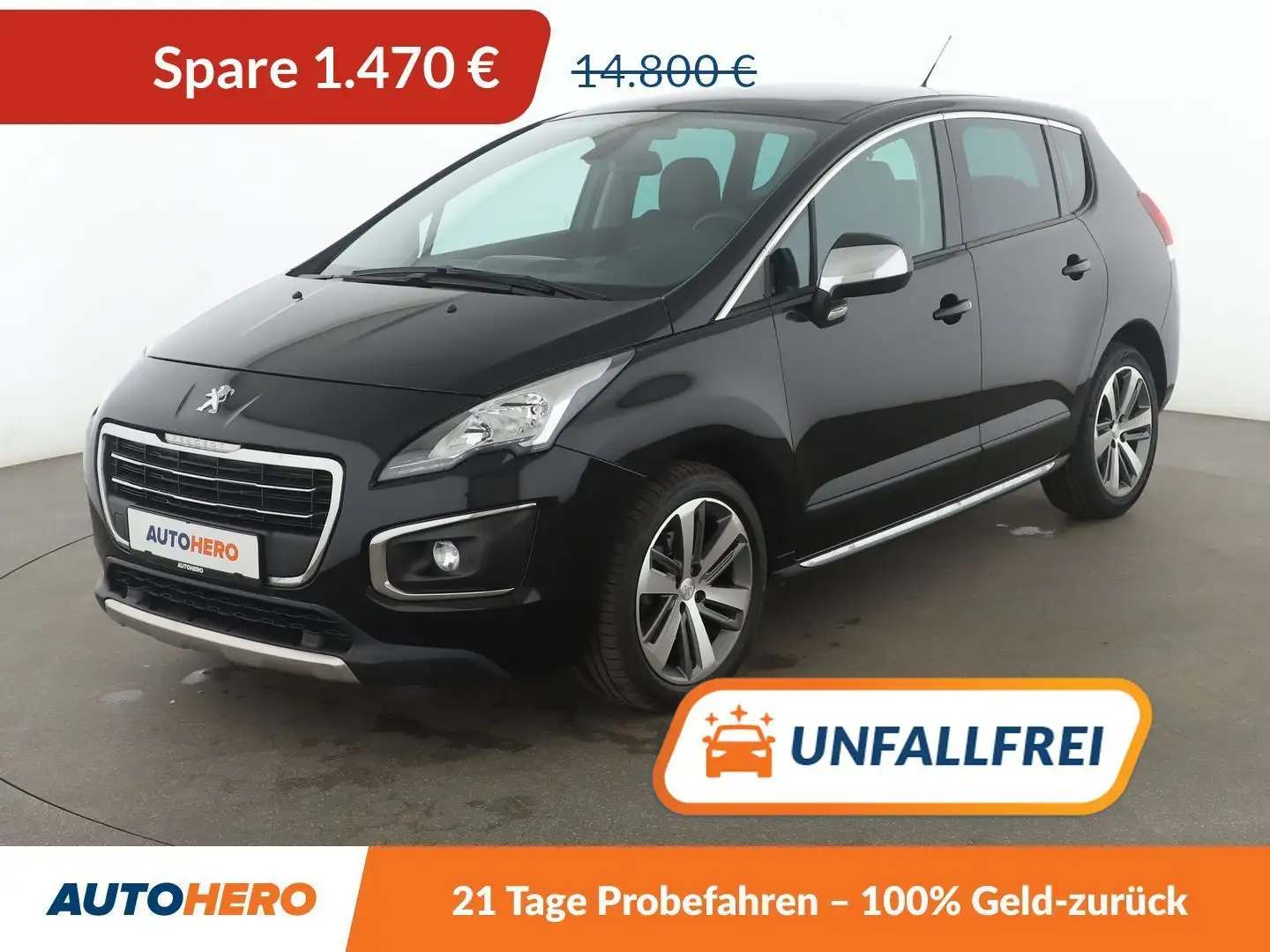 Peugeot 3008 2.0 HDi Allure Aut.*NAVI*TEMPO*PDC*SHZ*ALU* Schwarz - 1