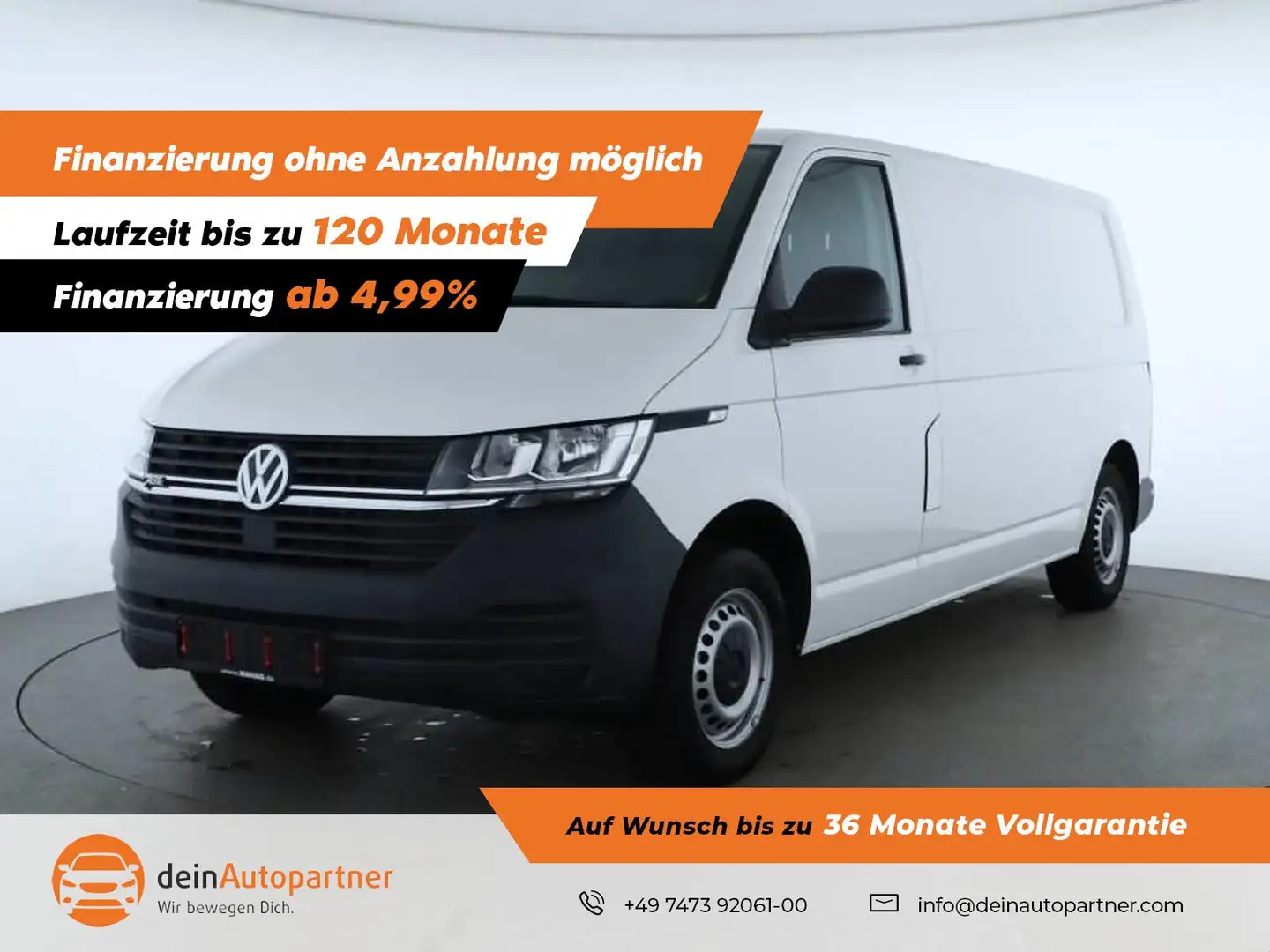 Volkswagen T6.1 Transporter T6.1 ABT Transporter e-Kasten Double Grid lang DSG Weiß - 1