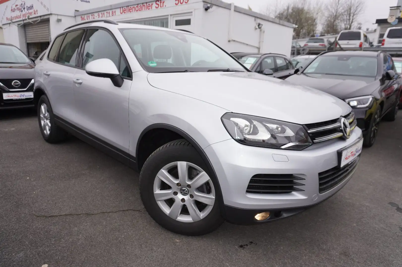 Volkswagen Touareg V6 TDI*ACC*Leder*NAVI*Xenon*AHK*GARANTIE Silber - 1