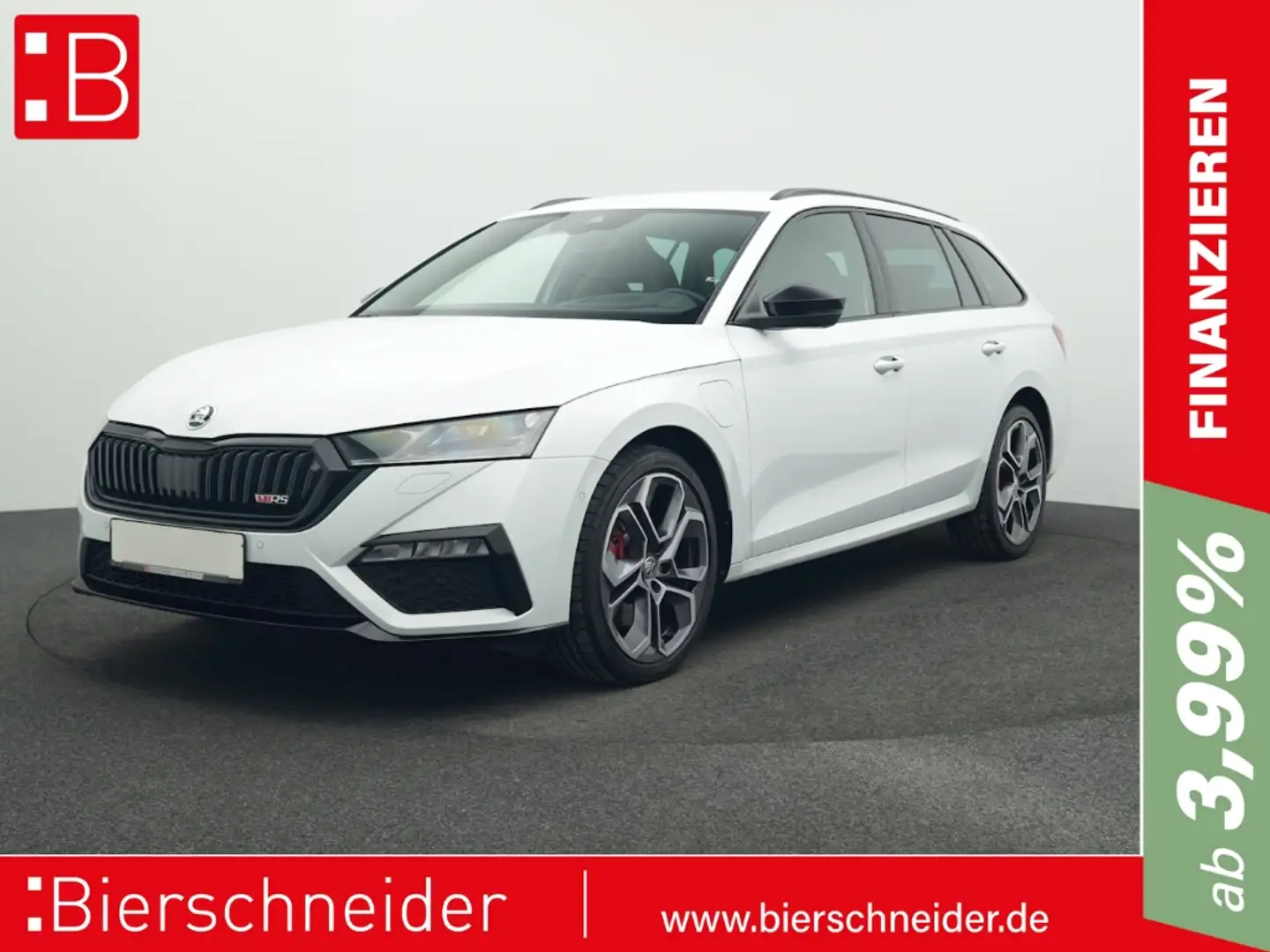 Skoda Octavia Combi 1.4 TSI iV DSG RS HuD eHECK KAMERA ACC ALU19 Weiß - 1