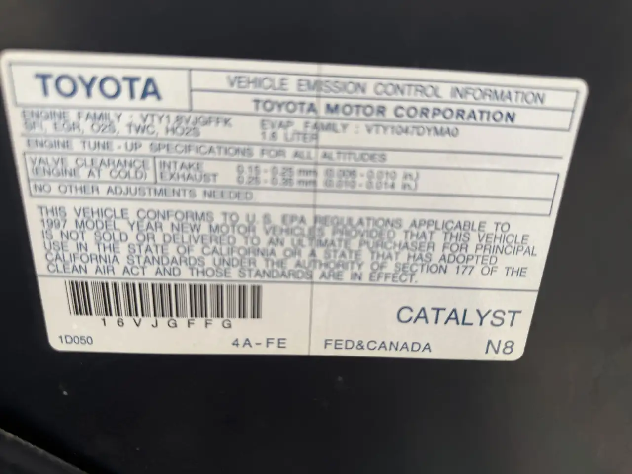 Toyota Corolla photo Toyota Corolla
