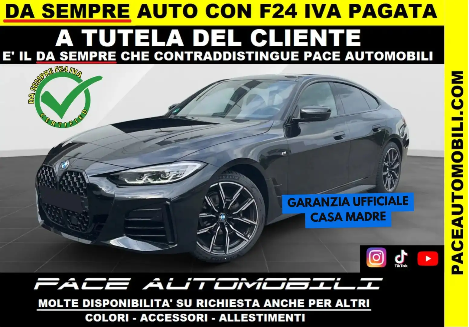 BMW 420 i GC GRAN COUPE M SPORT M-SPORT MSPORT CURVED 19" Nero - 1