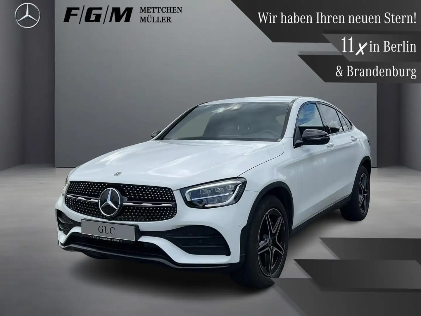 Mercedes-Benz GLC 200 4M Coupe Standhz|360|AHK|Night|Sitzhz| Blanc - 1