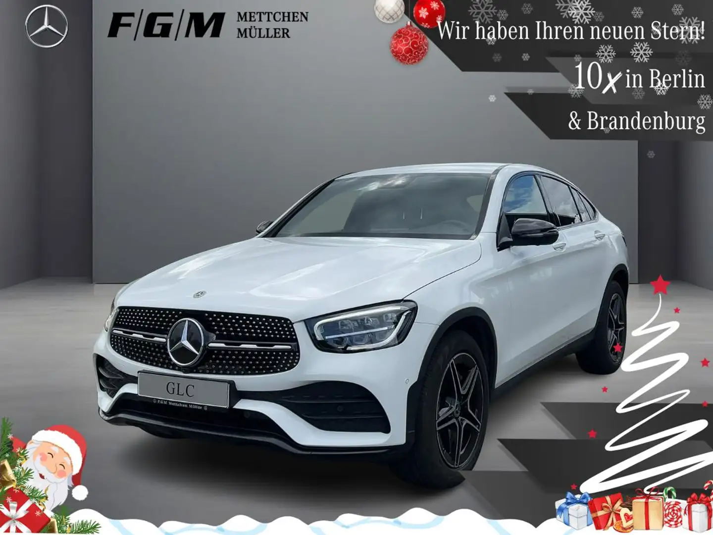 Mercedes-Benz GLC 200 4M Coupe Standhz|360|AHK|Night|Sitzhz| Blanco - 1