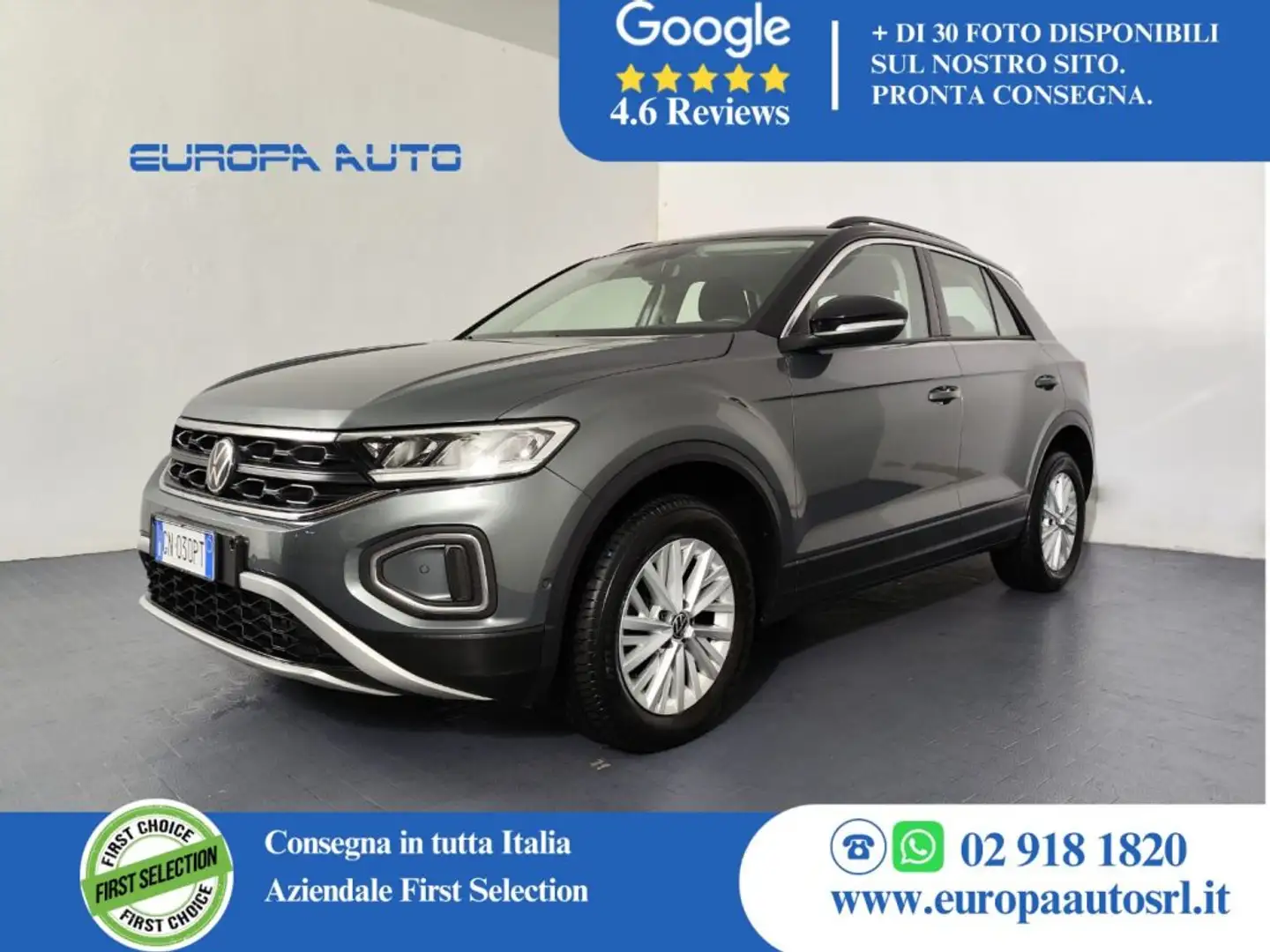 Volkswagen T-Roc 1.5 TSI ACT DSG Life Grigio - 1