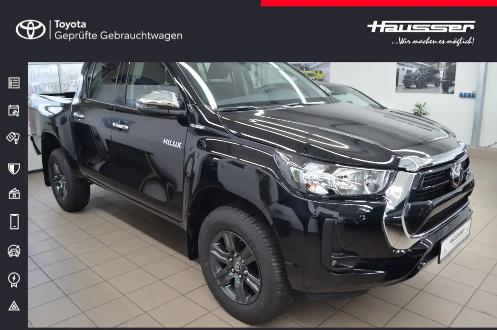 Toyota Hilux 2,4D 4x4 Double Cab Autm. Comfort*NAVI*PDC*AHK* Noir - 1