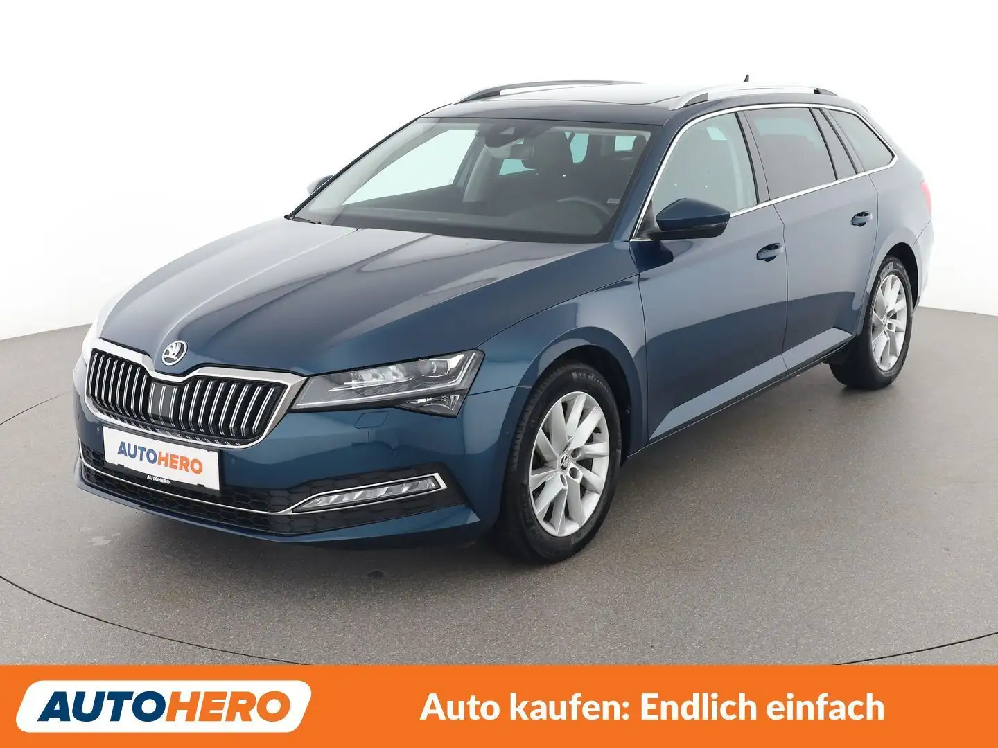 Skoda Superb 2.0 TDI Style Blau - 1