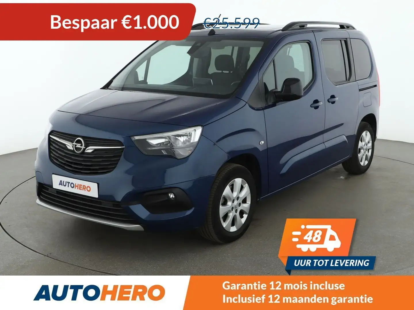 Opel Combo Life 1.2 Turbo Ultimate Bleu - 1
