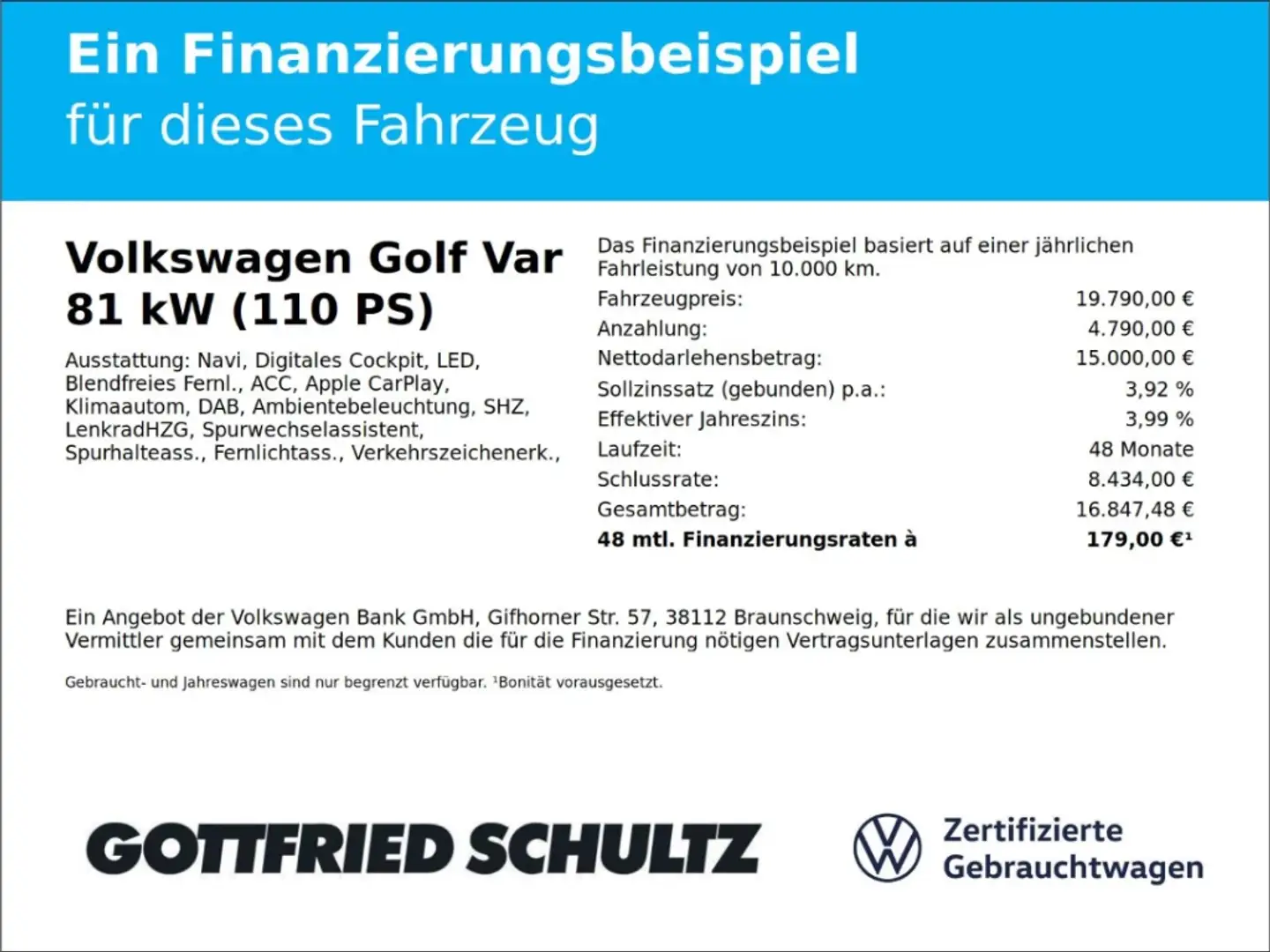 Volkswagen Golf Variant 1.0 eTSI DSG LED NAV KAMERA Life SHZ Blau - 2