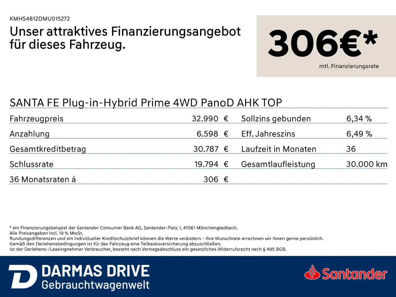 Hyundai SANTA FE SANTA FE Plug-in-Hybrid Prime 4WD PanoD AHK TOP 2