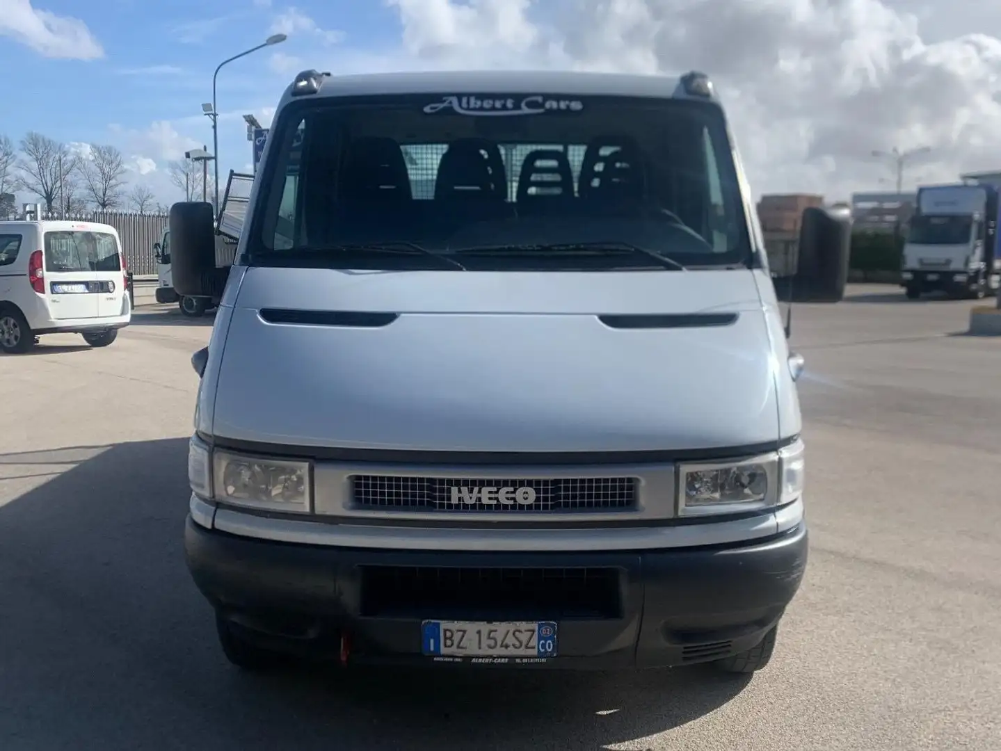 Iveco daily doppia cabina ribaltabile con sovra sponde Blanc - 1