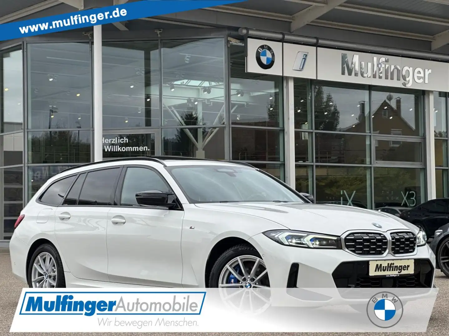 BMW 340 Mi T.xDr.HUD ACC Kamera PanoD.LiveProf.Ha/Ka Weiß - 1