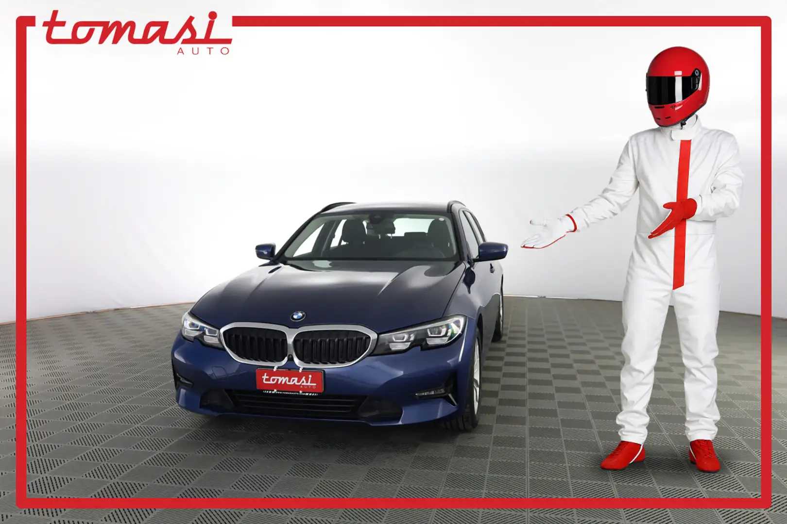 BMW 318 318d Touring BUSINESS ADVANTAGE AUTOMATICA Albastru - 1