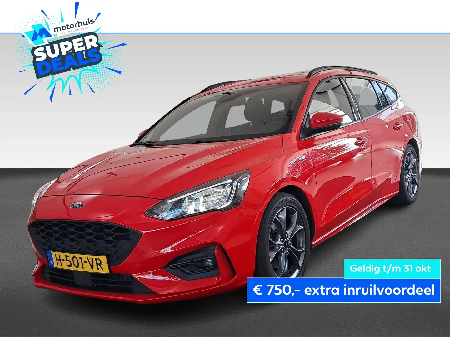 Ford Focus Wagon 1.0 EcoBoost 125pk ST-Line Business LM velge Rouge - 1