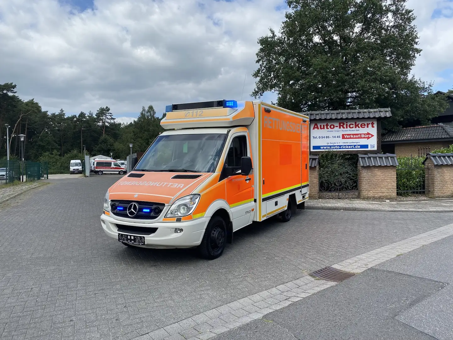 Mercedes-Benz Sprinter 519, RTW, Fahrtec-Koffer, Luft, Sondersignal Blanc - 1