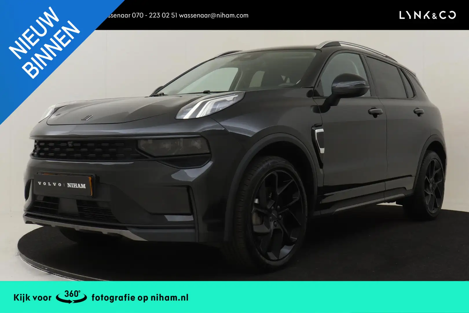 Lynk & Co 01 1.5 PHEV -ELEK.STOEL|360°CAM|PANO.DAK|20"|BLIS|HAR Zwart - 1