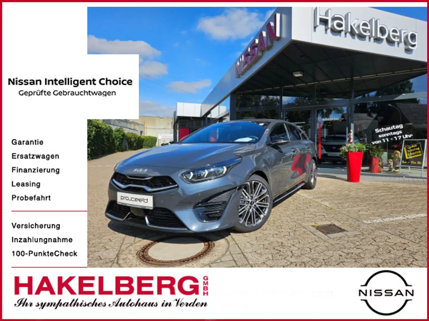 Kia ProCeed / pro_cee'd ProCeed 1.5 T-GDI GT-Line DCT7 Technik Leder 18Z Grau - 1