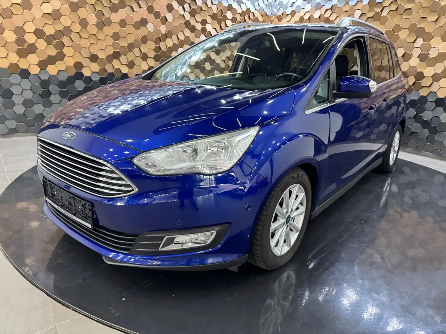 Ford Grand C-Max Titanium *Navi*AHK*7-Sitzer* Blauw - 1