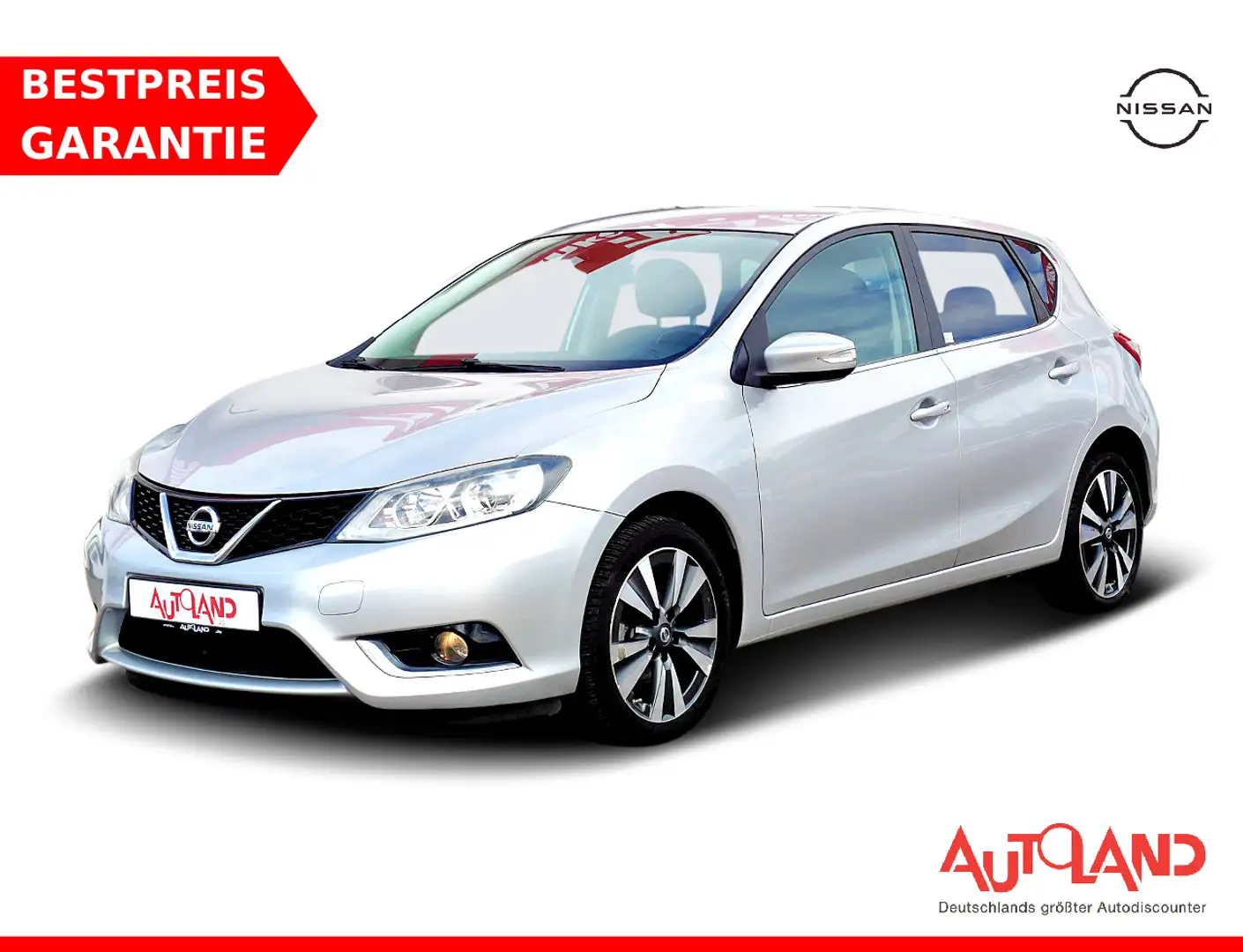 Nissan Pulsar 1.2 LED Navi Kamera AHK Keyless Klimaaut. Silber - 1